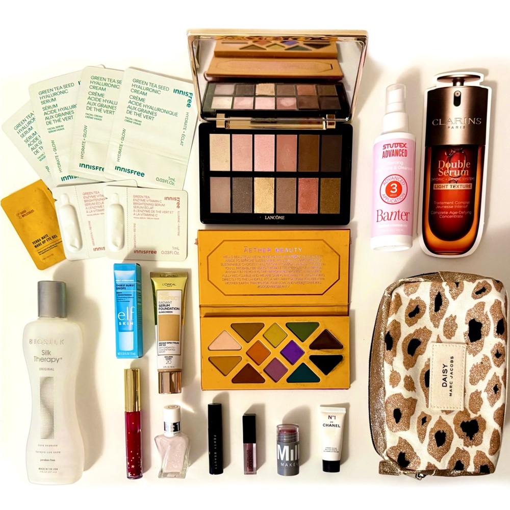 Lancôme Holiday Rose Gold + Āether Beauty Joshua Tree Palettes Makeup Bundle!!!!